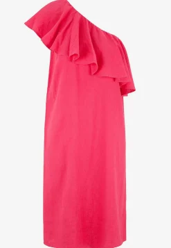 Asymmetrisk linneklänning