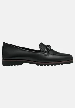 Bekväm skinnloafer med kedjedetalj