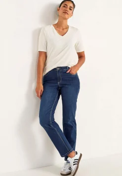 Bekväma stretchjeans med rakt ben
