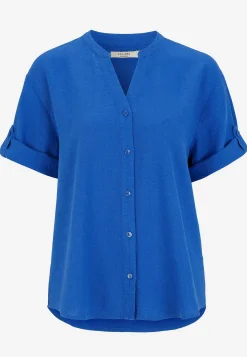 Blus i linnemix