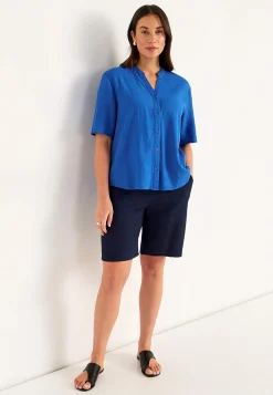 Blus i linnemix