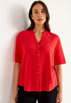 Blus i linnemix