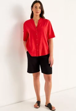 Blus i linnemix