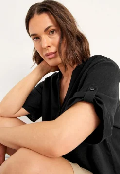 Blus i linnemix