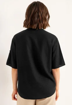 Blus i linnemix