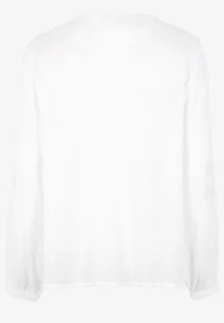 Blus med crepe-kvalitet