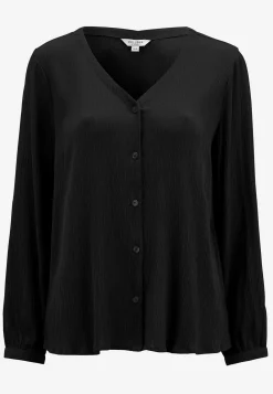 Blus med crepe-kvalitet