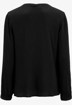 Blus med crepe-kvalitet
