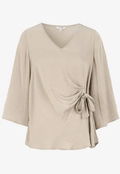 Blus med knytband
