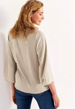 Blus med knytband