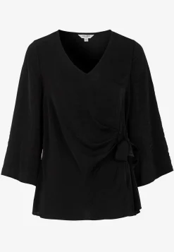 Blus med knytband