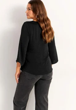 Blus med knytband