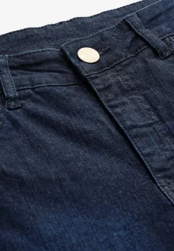 Caprijeans med femficksdesign