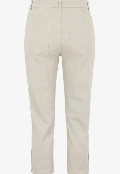 Caprijeans med femficksdesign