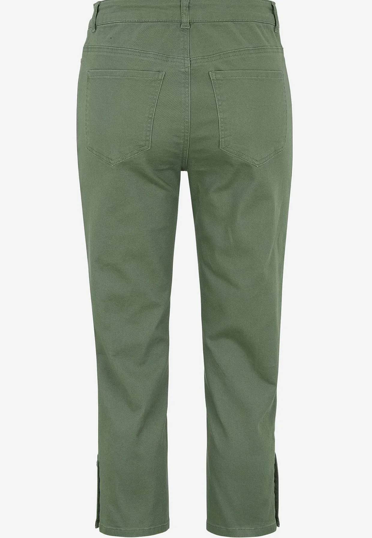 Caprijeans med femficksdesign
