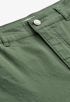 Caprijeans med femficksdesign