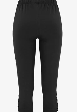 Caprileggings med fina detaljer 2-pack