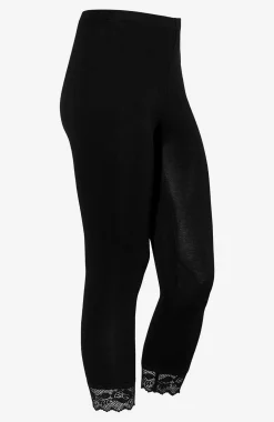 Caprileggings med spets susanne