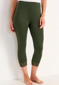 Caprileggings med spets susanne