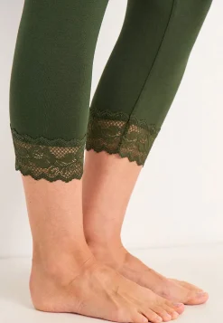 Caprileggings med spets susanne