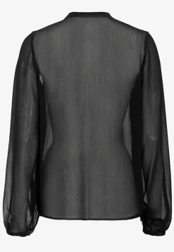 Chiffongblus med volanger