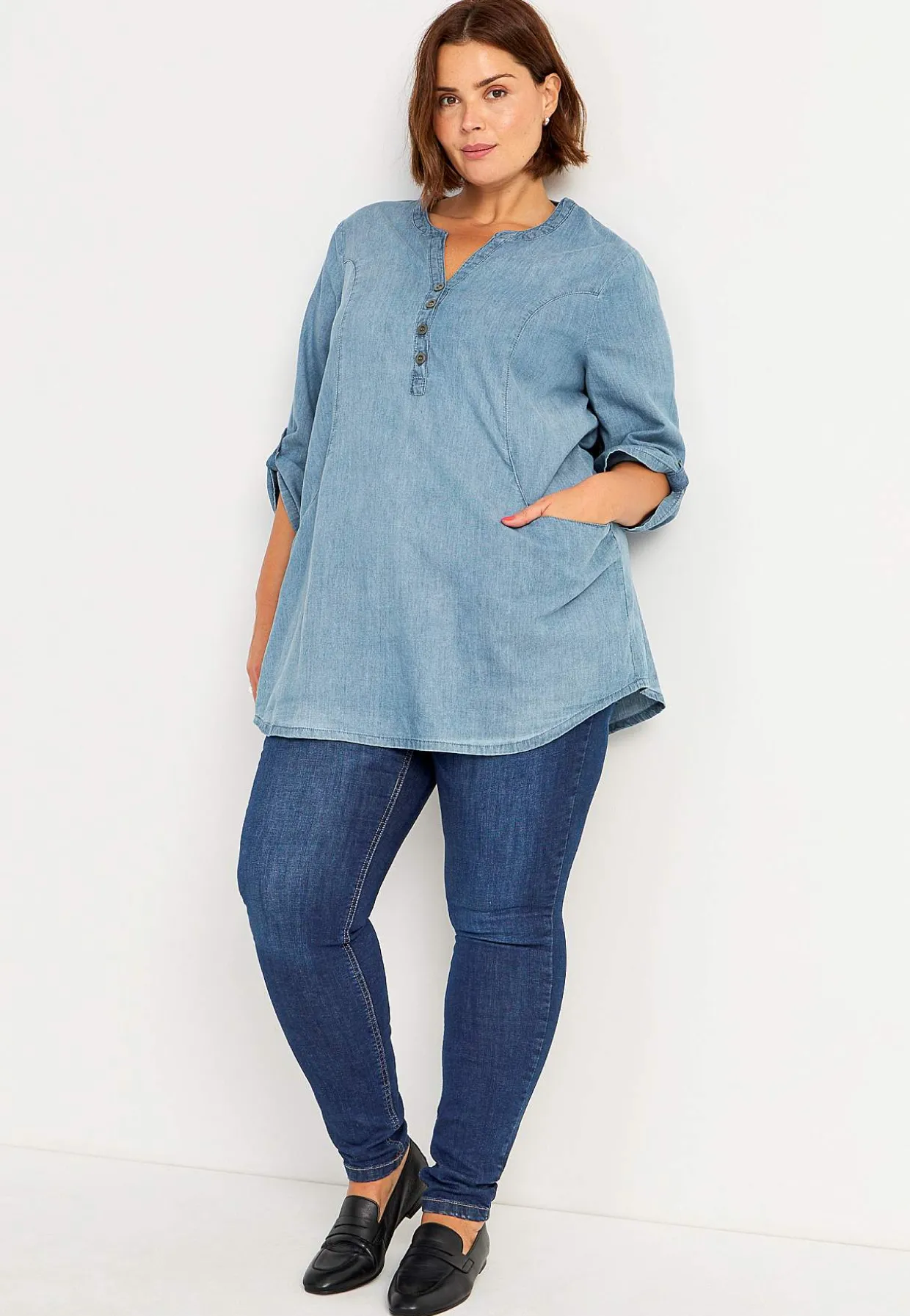 Denimtunika med fickor