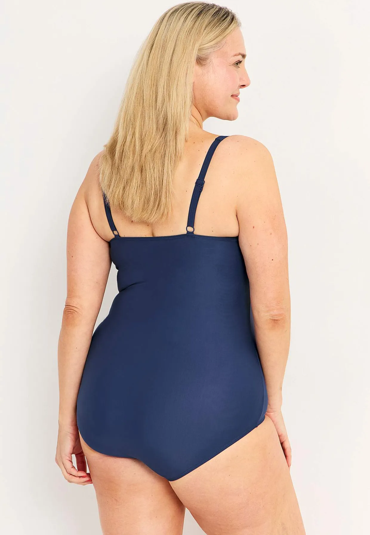Draperad shapingbaddräkt