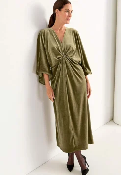 Elegant kaftanklänning i velour