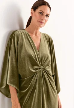 Elegant kaftanklänning i velour