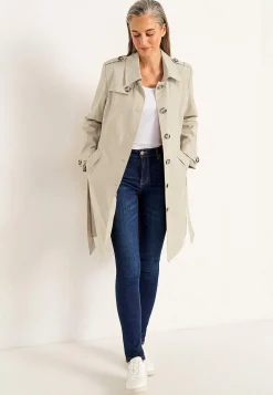 Enkelknäppt trenchcoat