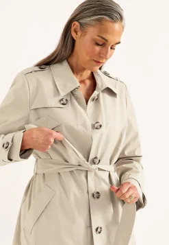 Enkelknäppt trenchcoat