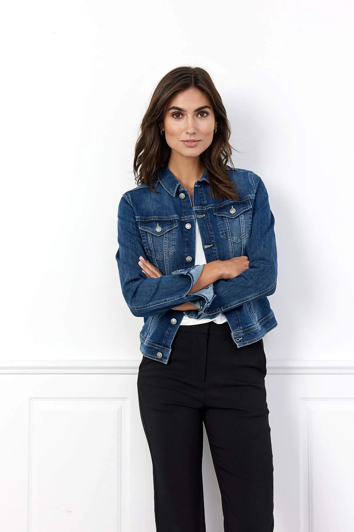 Figursydd jeansjacka