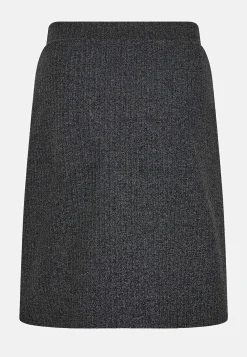 Fiskbensmönstrad trikåkjol
