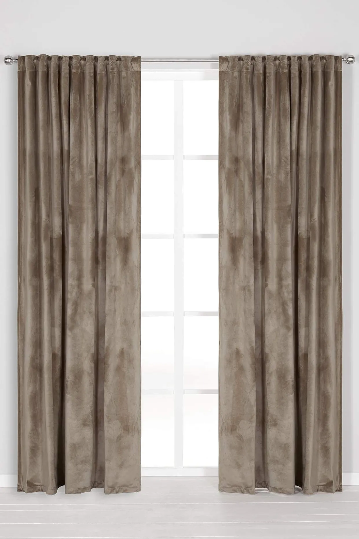 Gardinlängd sammet 2-pack