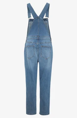 Hängselbyxa i denim Aliana