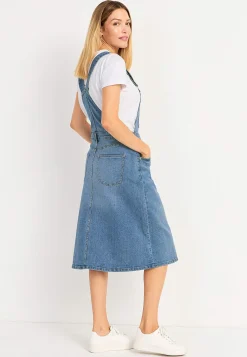 Hängselklänning i denim