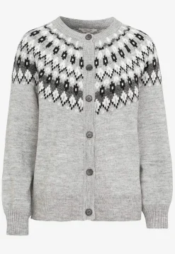 Jacquardmönstrad cardigan