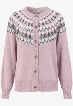 Jacquardmönstrad cardigan