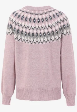 Jacquardmönstrad cardigan