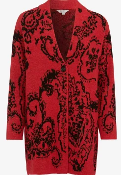 Jacquardstickad cardigan