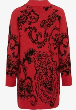 Jacquardstickad cardigan