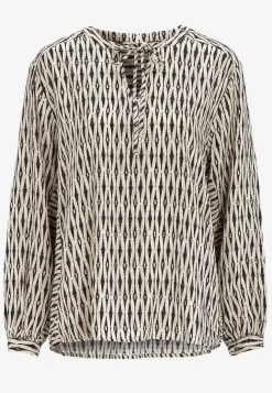 Jacquardvävd blus