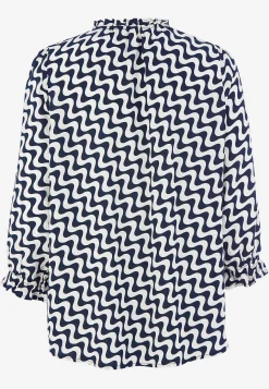 Jacquardvävd blus
