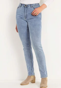 Jeans med resår i sidorna