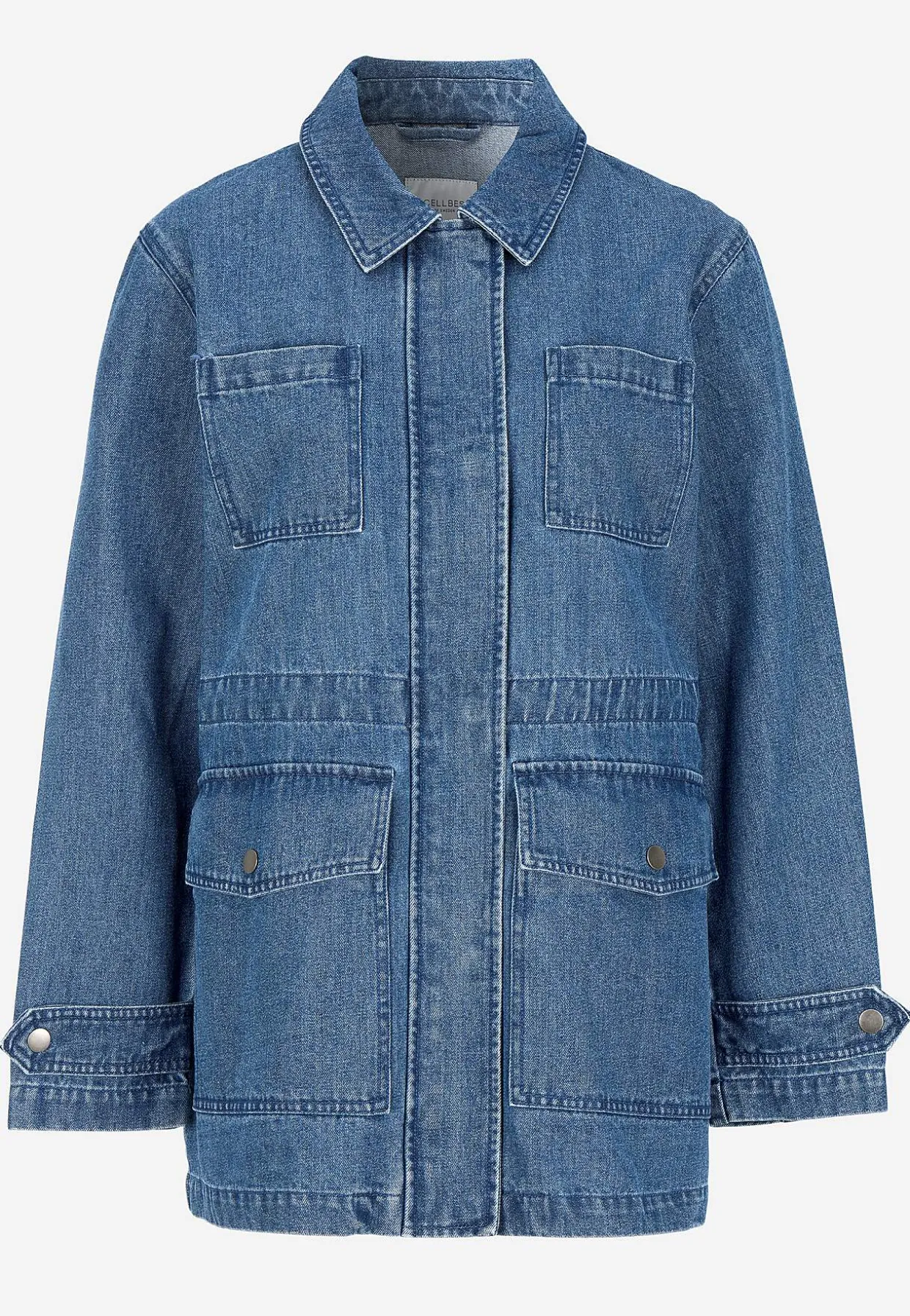 Jeansjacka med dragkedja