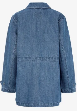 Jeansjacka med dragkedja