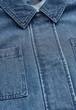 Jeansjacka med dragkedja