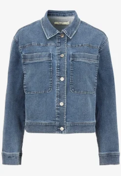 Jeansjacka med stretch