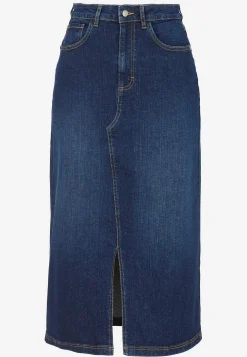 Jeanskjol med slits fram
