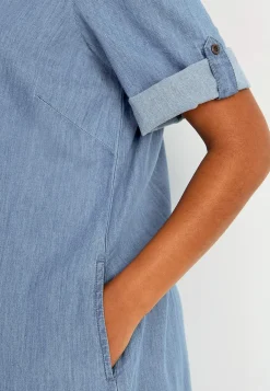 Jeansklänning i mjuktvättad denim